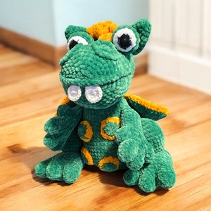 Horgolt Sárkány  - játék & sport - plüssállat & játékfigura - plüss mesefigurák - Meska.hu