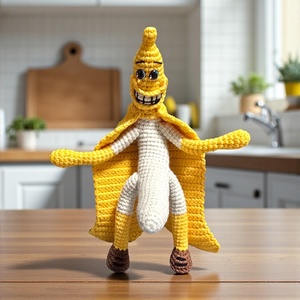 Vicces horgolt őrült banán , Játék & Sport, Plüssállat & Játékfigura, Más figura, Horgolás, MESKA