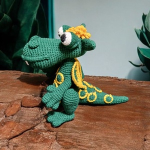 Amigurumi horgolt Dragon Sárkány  - játék & sport - plüssállat & játékfigura - plüss mesefigurák - Meska.hu