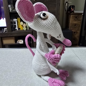 Amigurumi horgolt Patkány  - játék & sport - plüssállat & játékfigura - egér - Meska.hu