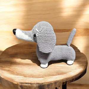 Amigurumi horgolt Tacskó  - játék & sport - plüssállat & játékfigura - kutya - Meska.hu