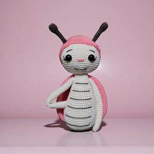 Pink katicabogár, Játék & Sport, Plüssállat & Játékfigura, Más figura, Horgolás, Hímzés, MESKA