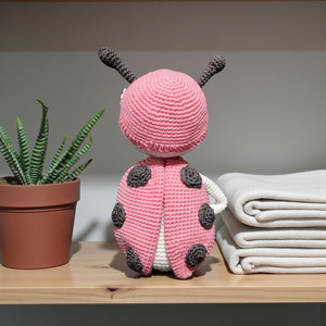 Pink katicabogár - játék & sport - plüssállat & játékfigura - más figura - Meska.hu