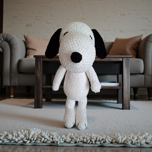 Snoopy plüss horgolt  - játék & sport - plüssállat & játékfigura - kutya - Meska.hu