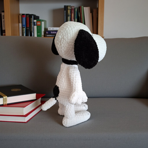 Snoopy plüss horgolt  - játék & sport - plüssállat & játékfigura - kutya - Meska.hu