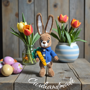 Amigurumi horgolt pihe-puha Nyúl Péter  - Meska.hu