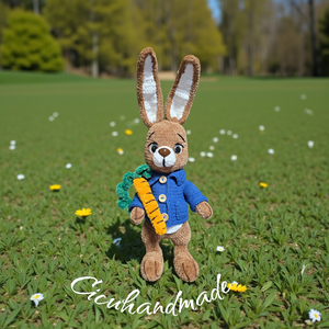 Amigurumi horgolt pihe-puha Nyúl Péter  - játék & sport - plüssállat & játékfigura - nyuszi - Meska.hu