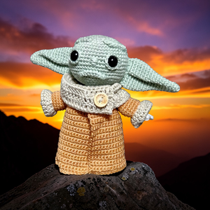 Baby Yoda , Játék & Sport, Plüssállat & Játékfigura, Plüss mesefigurák, Horgolás, MESKA