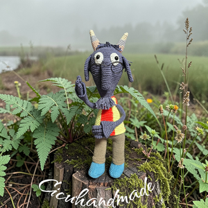 Kecske horgolt - játék & sport - plüssállat & játékfigura - plüss mesefigurák - Meska.hu