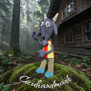 Kecske horgolt - játék & sport - plüssállat & játékfigura - plüss mesefigurák - Meska.hu