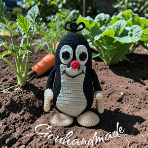 A kisvakond amigurumi horgolt  - játék & sport - plüssállat & játékfigura - plüss mesefigurák - Meska.hu