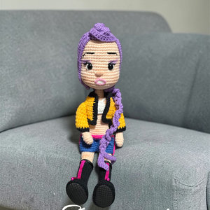 K Pop Rumi Danger Hunter Amigurumi horgolt Hasonmás figura  - játék & sport - plüssállat & játékfigura - ember - Meska.hu