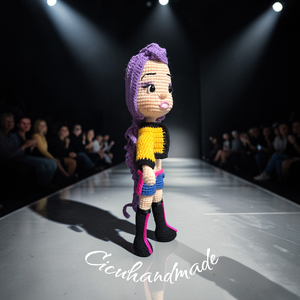 K Pop Rumi Danger Hunter Amigurumi horgolt Hasonmás figura  - játék & sport - plüssállat & játékfigura - ember - Meska.hu