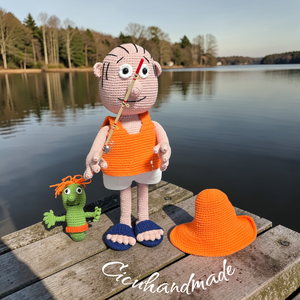 A Nagy Ho Ho Horgász és a Főkukac - játék & sport - plüssállat & játékfigura - plüss mesefigurák - Meska.hu