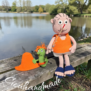 A Nagy Ho Ho Horgász és a Főkukac - játék & sport - plüssállat & játékfigura - plüss mesefigurák - Meska.hu