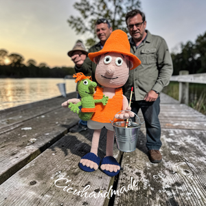 A Nagy Ho Ho Horgász és a Főkukac - játék & sport - plüssállat & játékfigura - plüss mesefigurák - Meska.hu
