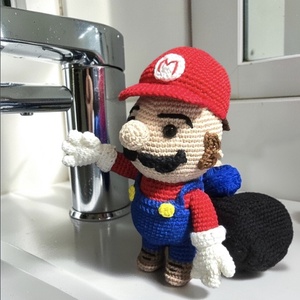 Super Mario horgolt  - játék & sport - plüssállat & játékfigura - plüss mesefigurák - Meska.hu