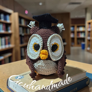 Bölcs Bagoly Amigurumi horgolt  - játék & sport - plüssállat & játékfigura - bagoly - Meska.hu