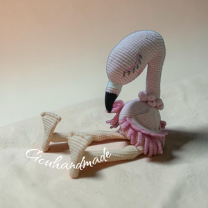 Flamingó amigurumi horgolt  - Meska.hu
