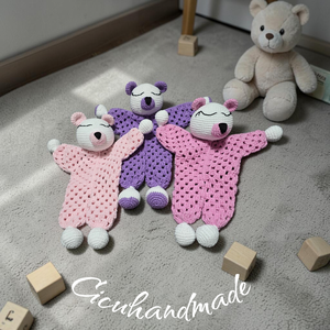 Macis szundikendő horgolt Amigurumi  - Meska.hu