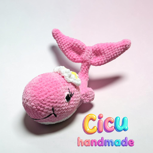 Amigurumi horgolt Bálna  - Meska.hu