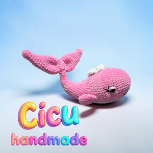 Amigurumi horgolt Bálna  - játék & sport - plüssállat & játékfigura - delfin, bálna - Meska.hu
