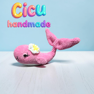 Amigurumi horgolt Bálna  - játék & sport - plüssállat & játékfigura - delfin, bálna - Meska.hu