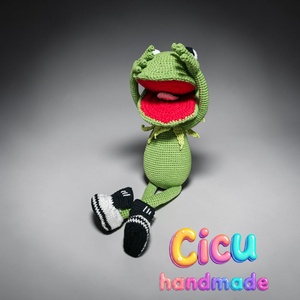 Muppet show Breki a béka Kermit - játék & sport - plüssállat & játékfigura - béka - Meska.hu