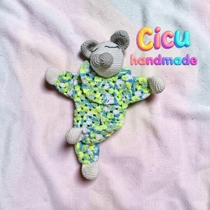 Amigurumi horgolt Szundipajti - baba - mama - baba játékok - szundikendő, alvóka - Meska.hu