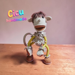 Amigurumi horgolt Hakapeszi Maki  - játék & sport - plüssállat & játékfigura - plüss mesefigurák - Meska.hu