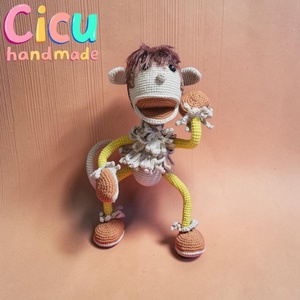 Amigurumi horgolt Hakapeszi Maki  - Meska.hu