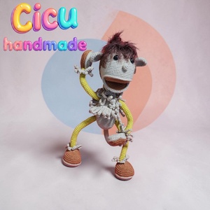 Amigurumi horgolt Hakapeszi Maki  - játék & sport - plüssállat & játékfigura - plüss mesefigurák - Meska.hu