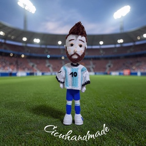 Lionel Messi horgolt hasonmás figura - játék & sport - plüssállat & játékfigura - ember - Meska.hu