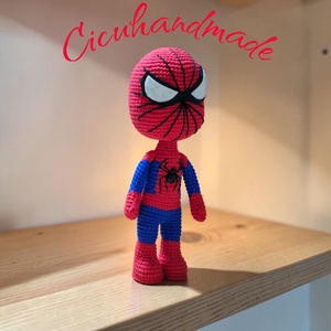 Pókember Amigurumi horgolt  - játék & sport - plüssállat & játékfigura - plüss mesefigurák - Meska.hu