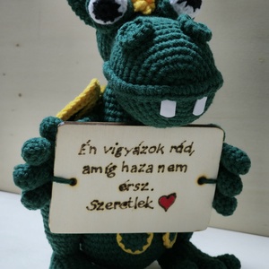 Amigurumi horgolt  Sárkány  Táblás Őrző  - Meska.hu