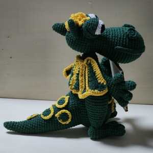 Amigurumi horgolt  Sárkány  Táblás Őrző  - játék & sport - plüssállat & játékfigura - plüss mesefigurák - Meska.hu
