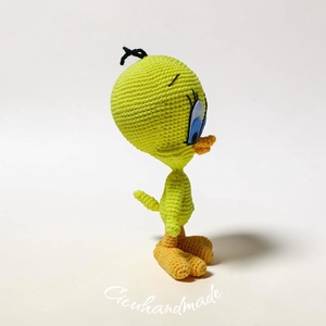 Csőrike ,Tweety Amigurumi technikával horgolt  - játék & sport - plüssállat & játékfigura - plüss mesefigurák - Meska.hu