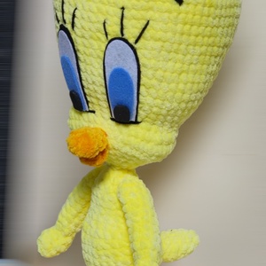 Csőrike, Tweety amigurumi horgolt pihe-puha plüss  - játék & sport - plüssállat & játékfigura - plüss mesefigurák - Meska.hu