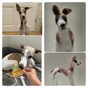 Agár kutya amigurumi horgolt Hasonmás kutya fotóról - Meska.hu