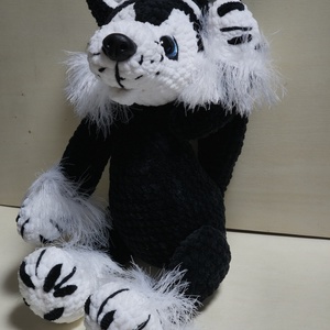 Amigurumi pihe-puha Husky kutya  - játék & sport - plüssállat & játékfigura - kutya - Meska.hu