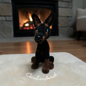 Amigurumi horgolt Dobberman kutya  - Meska.hu