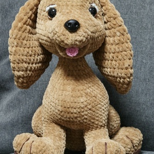 Amigurumi horgolt Cocker Spaniel , Játék & Sport, Plüssállat & Játékfigura, Kutya, Horgolás, ? Ugye milyen nehéz lenne ellenállni ennek a bájos tekintetnek? Cocker Spaniel 
​Megérkezett a legú..., MESKA