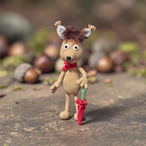 Amigurumi horgolt Mókus  - Meska.hu