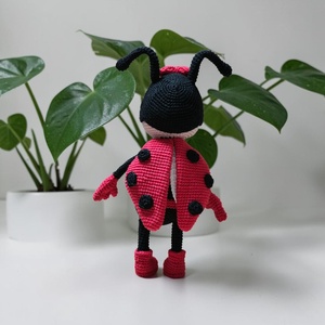 Horgolt Amigurumi Katica baba  - játék & sport - plüssállat & játékfigura - méhecske - Meska.hu