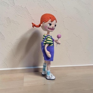 Horgolt Amigurumi Harisnyás Pippi  - játék & sport - plüssállat & játékfigura - más figura - Meska.hu