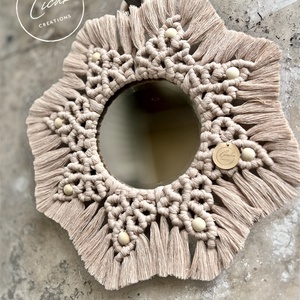 Lotus mandala tükör - otthon & életmód - dekoráció - tükör - Meska.hu