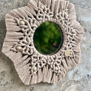 Lotus mandala tükör - otthon & életmód - dekoráció - tükör - Meska.hu