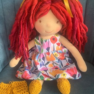 Elowen - a Tűz tündére Waldorf - jellegű baba - játék & sport - baba & babaház - baba - Meska.hu