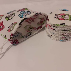 Sminklemosó, arctisztító korong 10 db, tartóval - szépségápolás - arcápolás - arctisztító korong - Meska.hu
