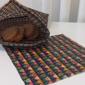 Méhviaszos kenyeres zsák + méhviaszos kendő - Meska.hu